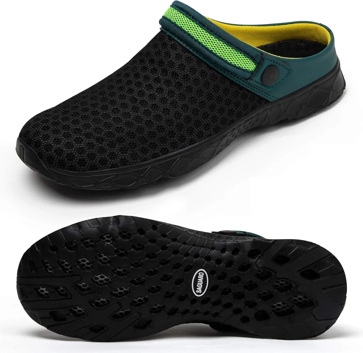 SAGUARO Men's Women's Quick Dry Garden Shoes Lightweight Breathable Gardening Clog Water Shoes Mesh Sandals for Sports Outdoor Beach Pool Exercise