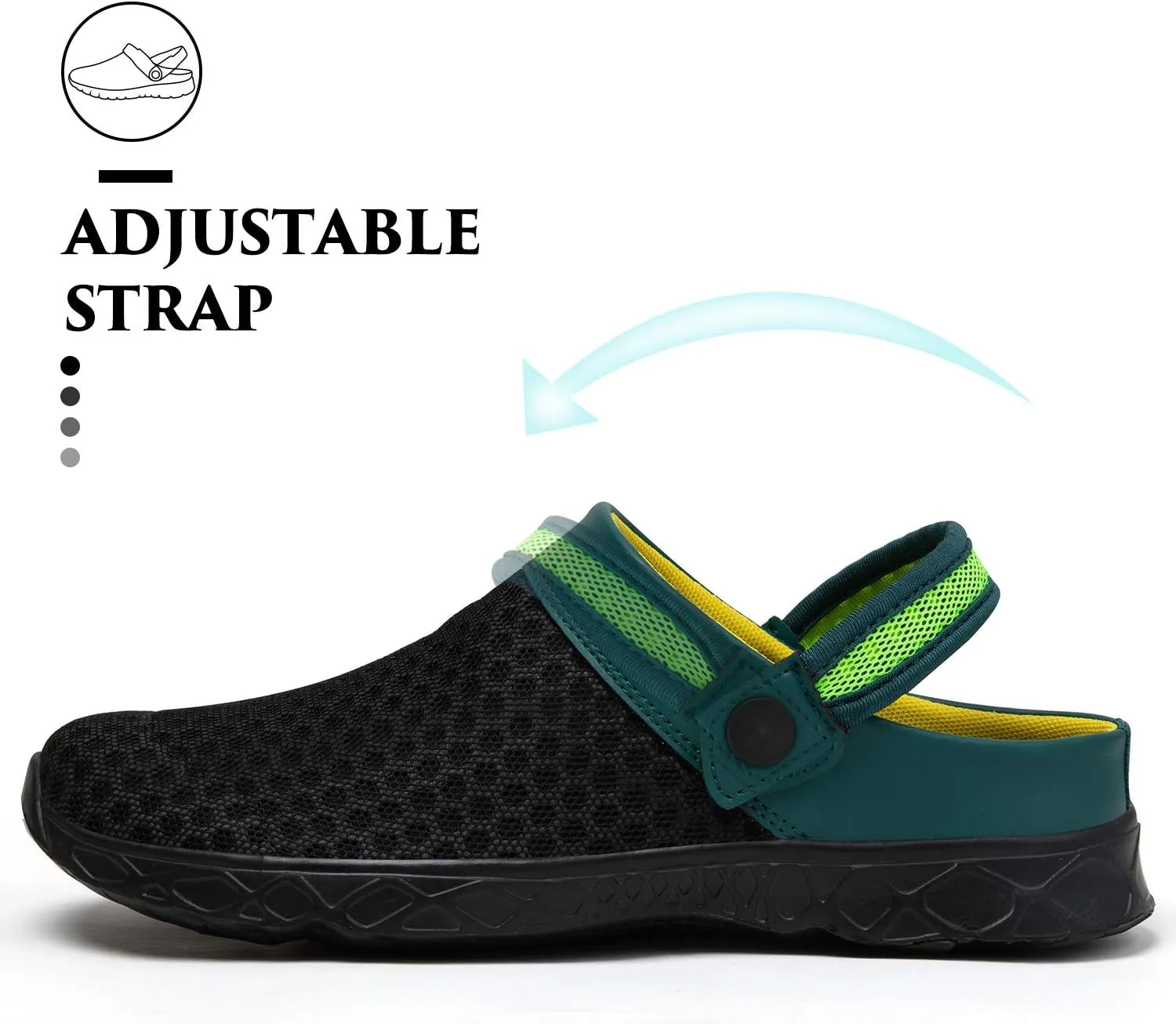 SAGUARO Men's Women's Quick Dry Garden Shoes Lightweight Breathable Gardening Clog Water Shoes Mesh Sandals for Sports Outdoor Beach Pool Exercise