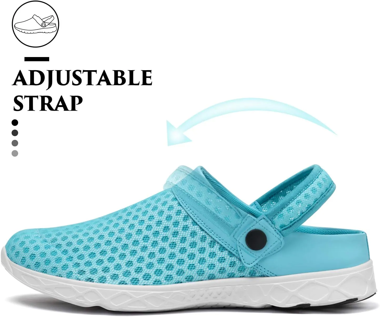 SAGUARO Men's Women's Quick Dry Garden Shoes Lightweight Breathable Gardening Clog Water Shoes Mesh Sandals for Sports Outdoor Beach Pool Exercise
