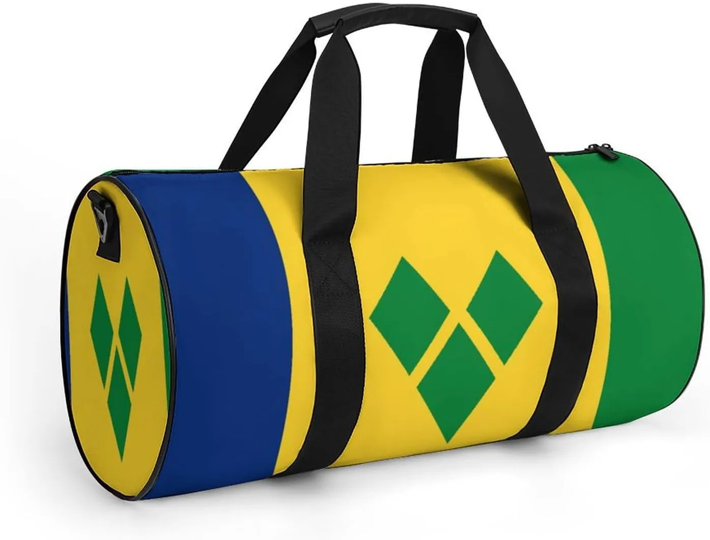 Saint Vincent Grenadines Flag Waterproof Gym Bag with Dry Wet Separation for Men Women Sports Travel Weekender