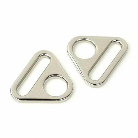 Sallie Tomato 1" Triangle Ring, Nickel