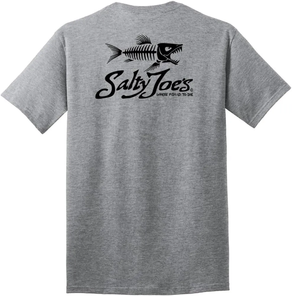 Salty Joe's Men's Custom Graphic Logo Heavyweight Cotton T-Shirts