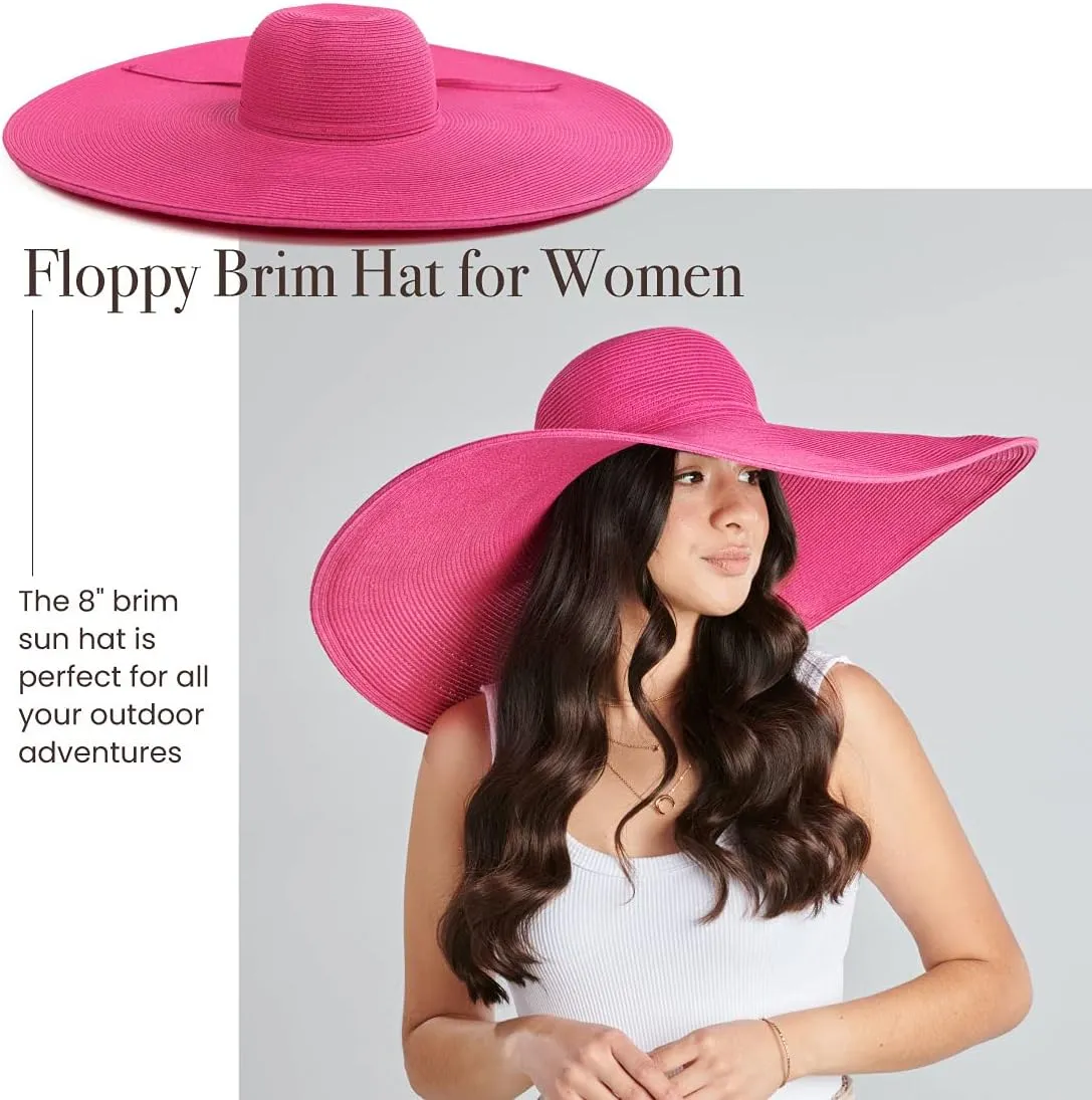 San Diego Hat Company Women's Ultrabraid X-Large Brim Hat, Adjustable Sun Hat with UPF 50 