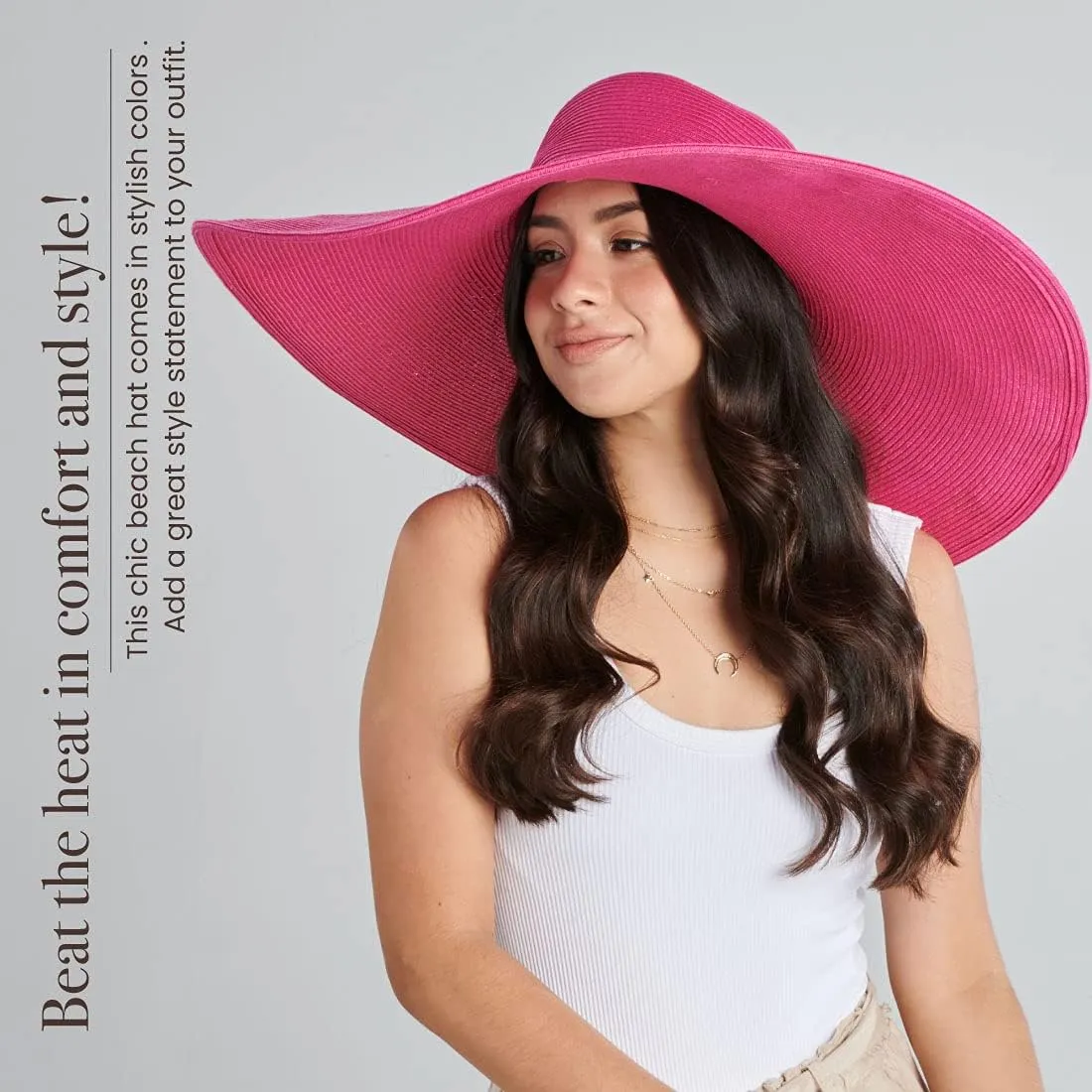 San Diego Hat Company Women's Ultrabraid X-Large Brim Hat, Adjustable Sun Hat with UPF 50 