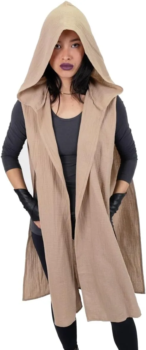 Sand Dune Cape Cloak Desert Wasteland Chani Costume Cosplay Burning Man Festival Shawl Wrap Scarf Post Apocalytic