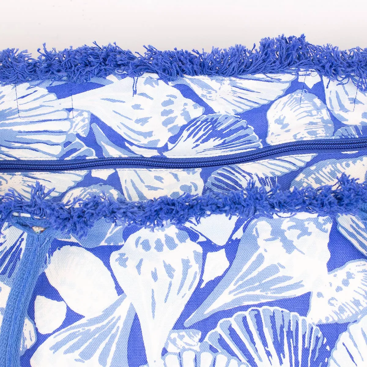Sanibel Fringe Tote   Sapphire/Palace/Sky   24x12