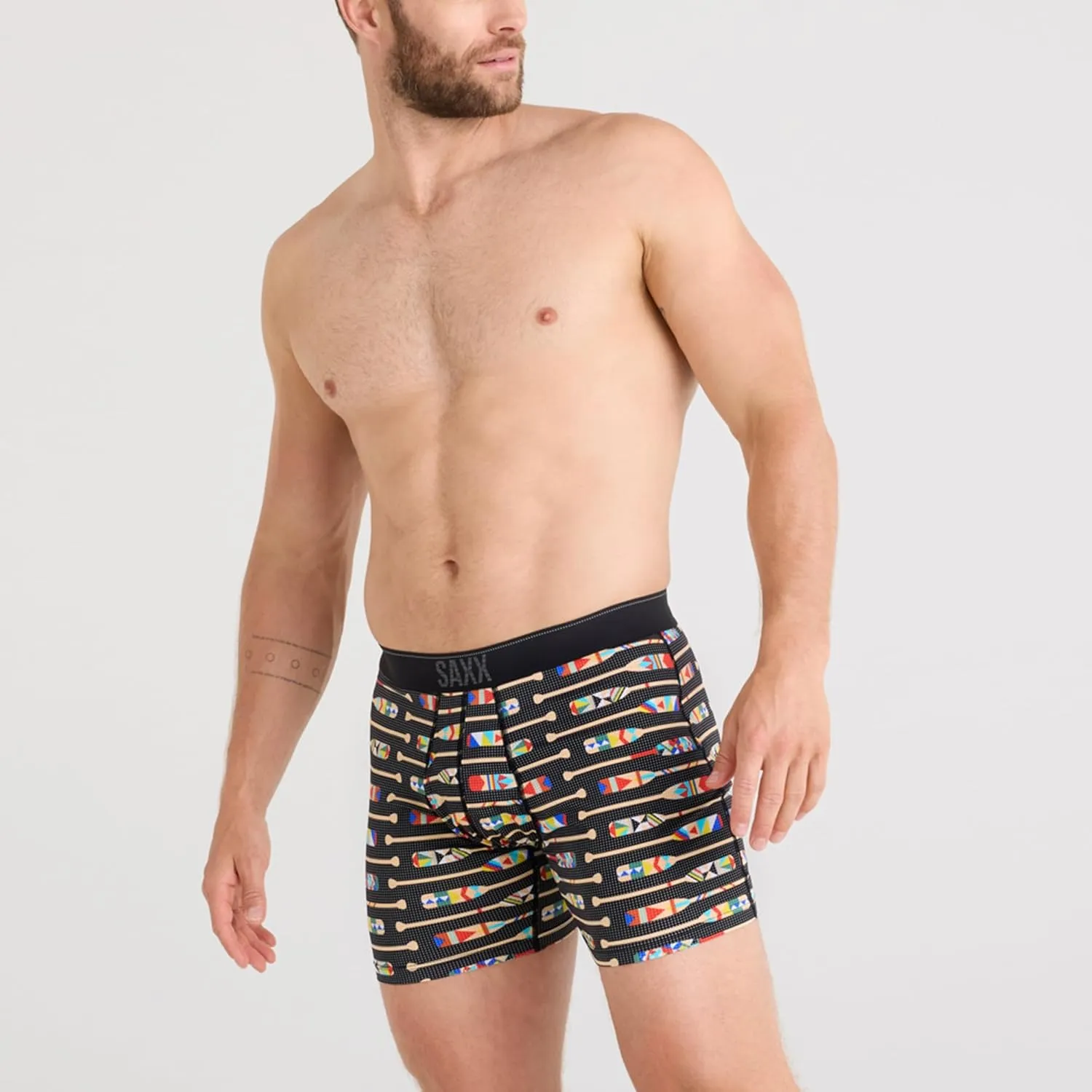 SAXX Underwear Co. Men's Quest Quick Dry Mesh Boxer Brief Fly