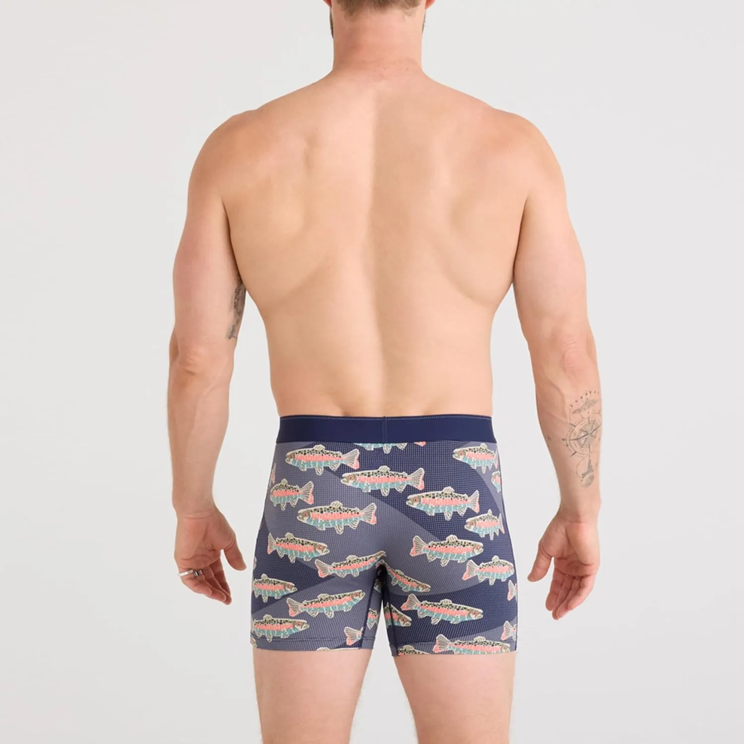SAXX Underwear Co. Men's Quest Quick Dry Mesh Boxer Brief Fly