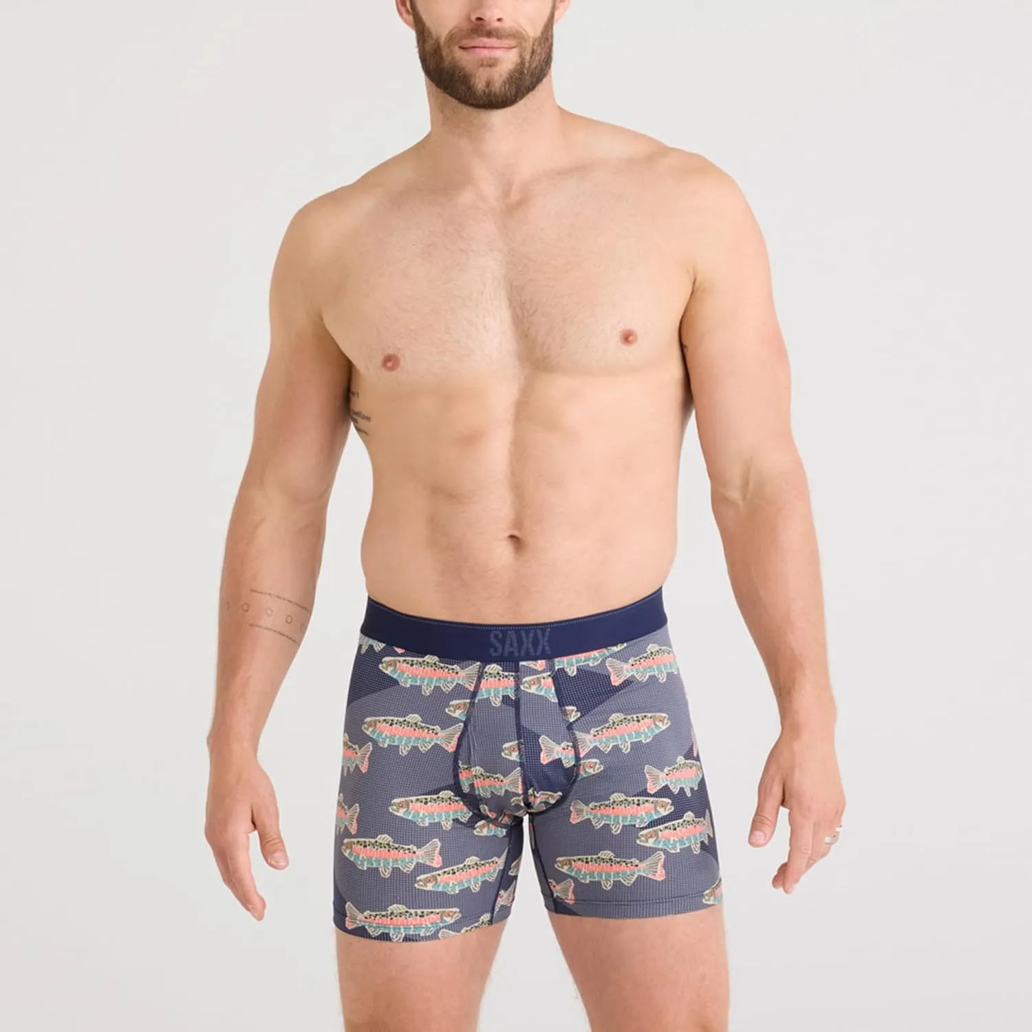 SAXX Underwear Co. Men's Quest Quick Dry Mesh Boxer Brief Fly