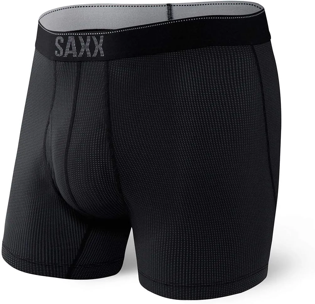 SAXX Underwear Co. Men's Underwear with Pouch Quest Quick Dry Mesh Boxer Brief Fly