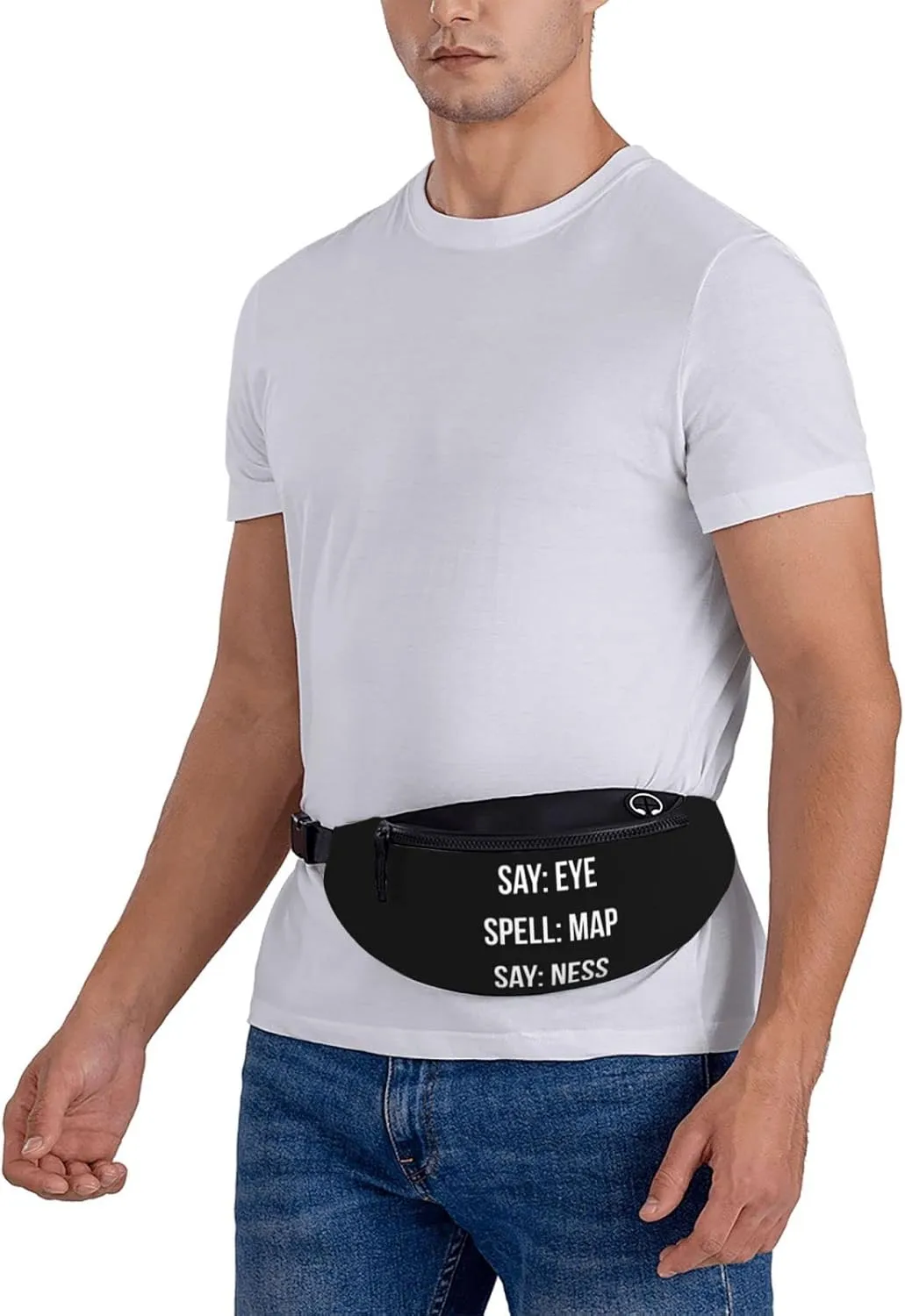 Say Eye Spell Map Say Ness Adjustable Leisure Waistpack Outdoor Sports Running Waistpack Travel Phone Bag