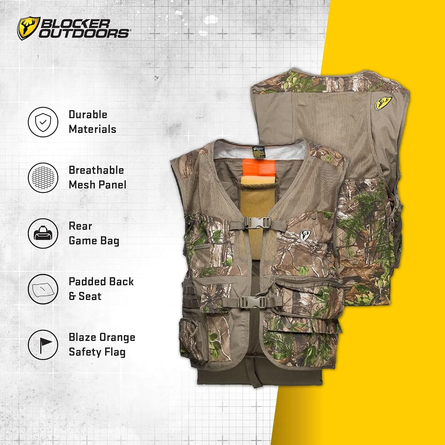 SCENTBLOCKER Torched Turkey Vest, Green