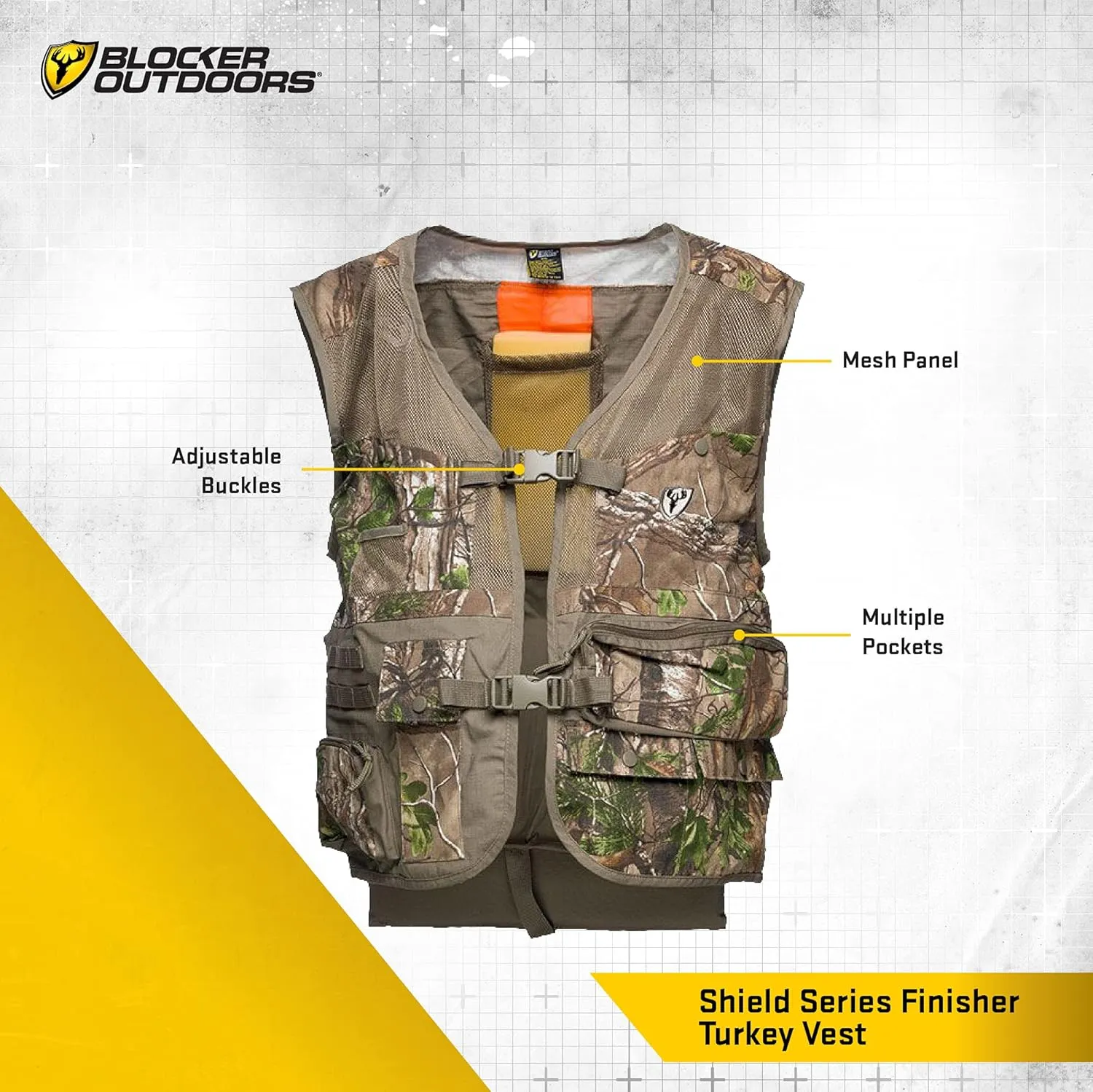 SCENTBLOCKER Torched Turkey Vest, Green