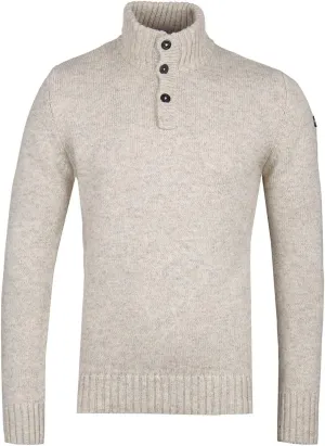 Schott Wool Blend Oatmeal Funnel Neck Knit - Extra Large