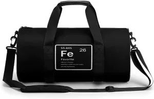 Science Chemistry Element Fe Favorite Gym Bag for Men Women Duffle Bags Travel Tote