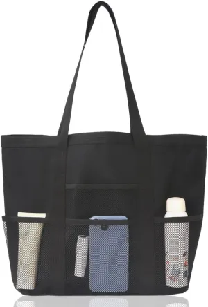 SENOY Large Mesh Beach Tote Bag, 2025 Personalized Pink Beach Bag, Custom Large Mesh Tote Bag for Women - Large Tote Bag