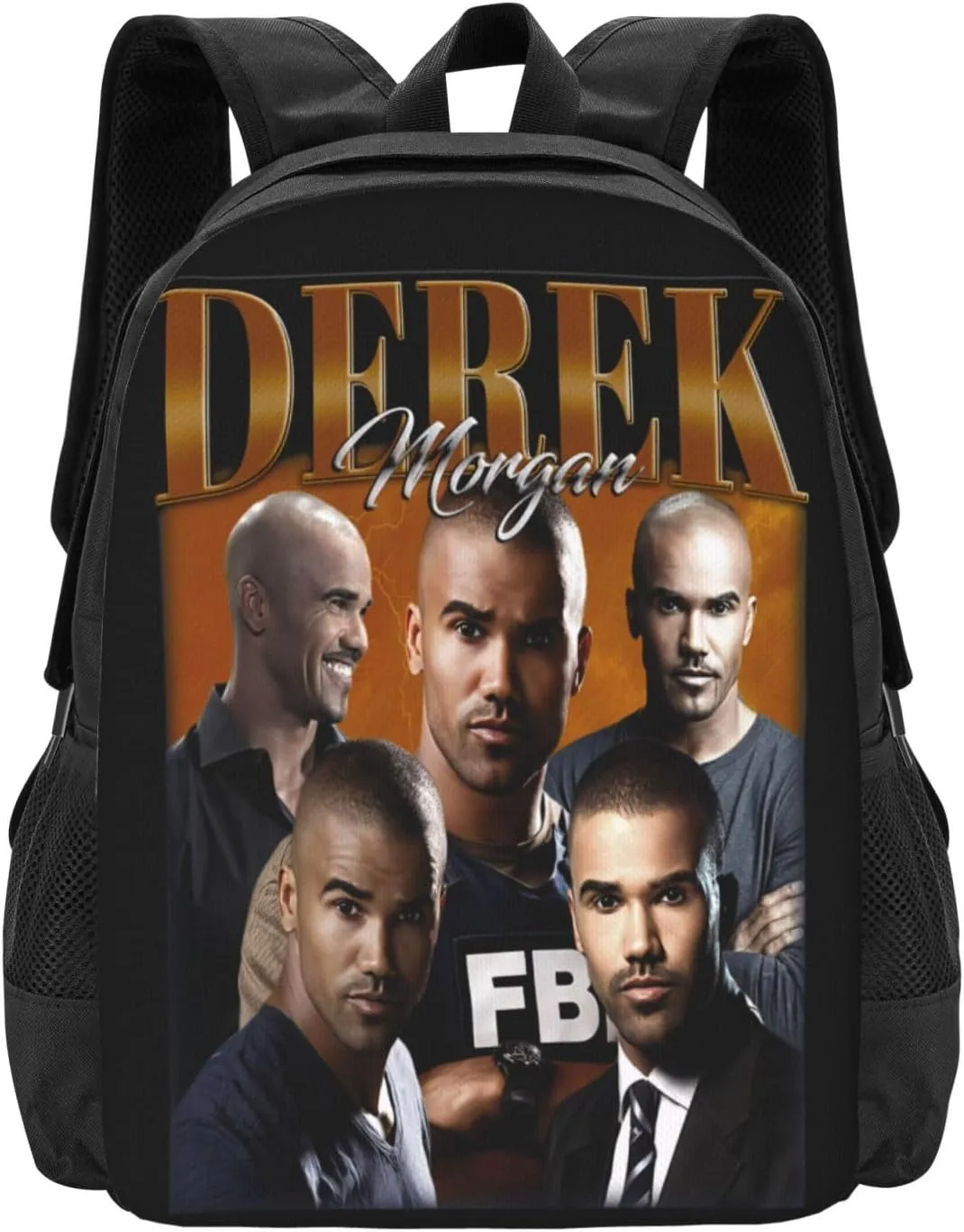 Shemar Actors Moore Backpack Laptop Computer Backpacks Travel Bag Double Shoulder Daypack for Work Hiking 15.6 Inch