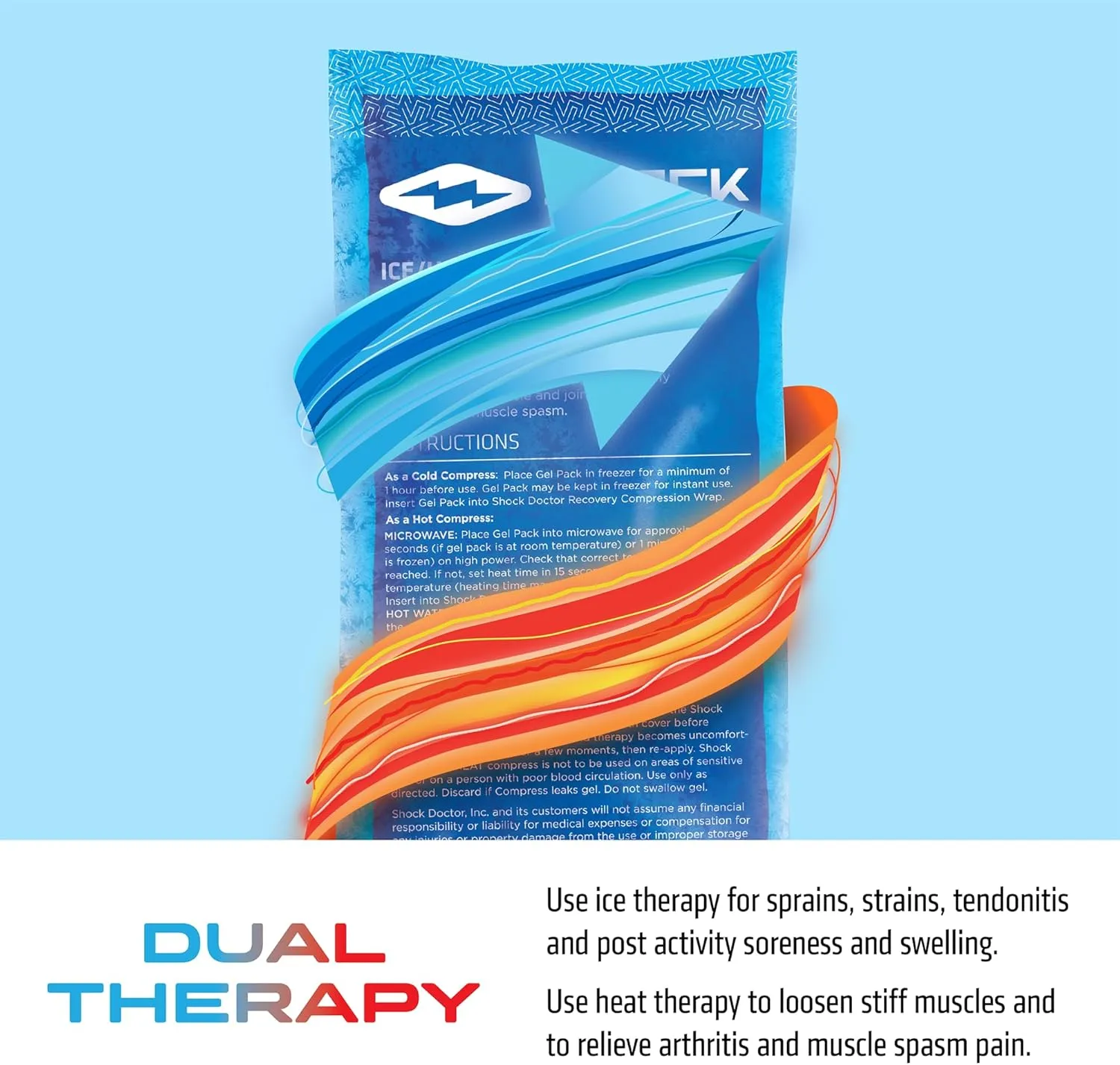 Shock Doctor Ice Recovery Elbow Compression Wrap