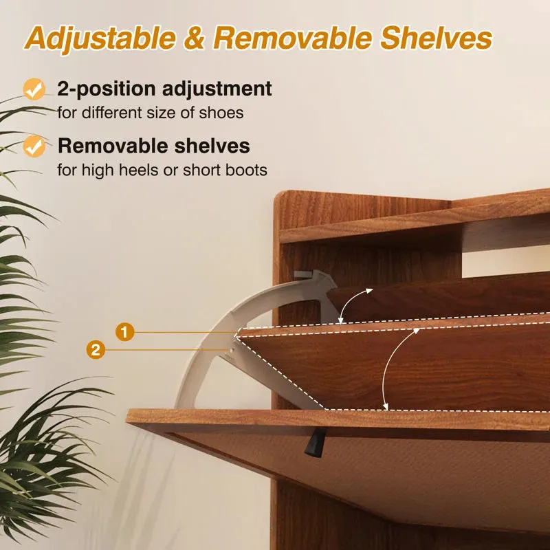 Shoe Storage Cabinet (Set of 2)