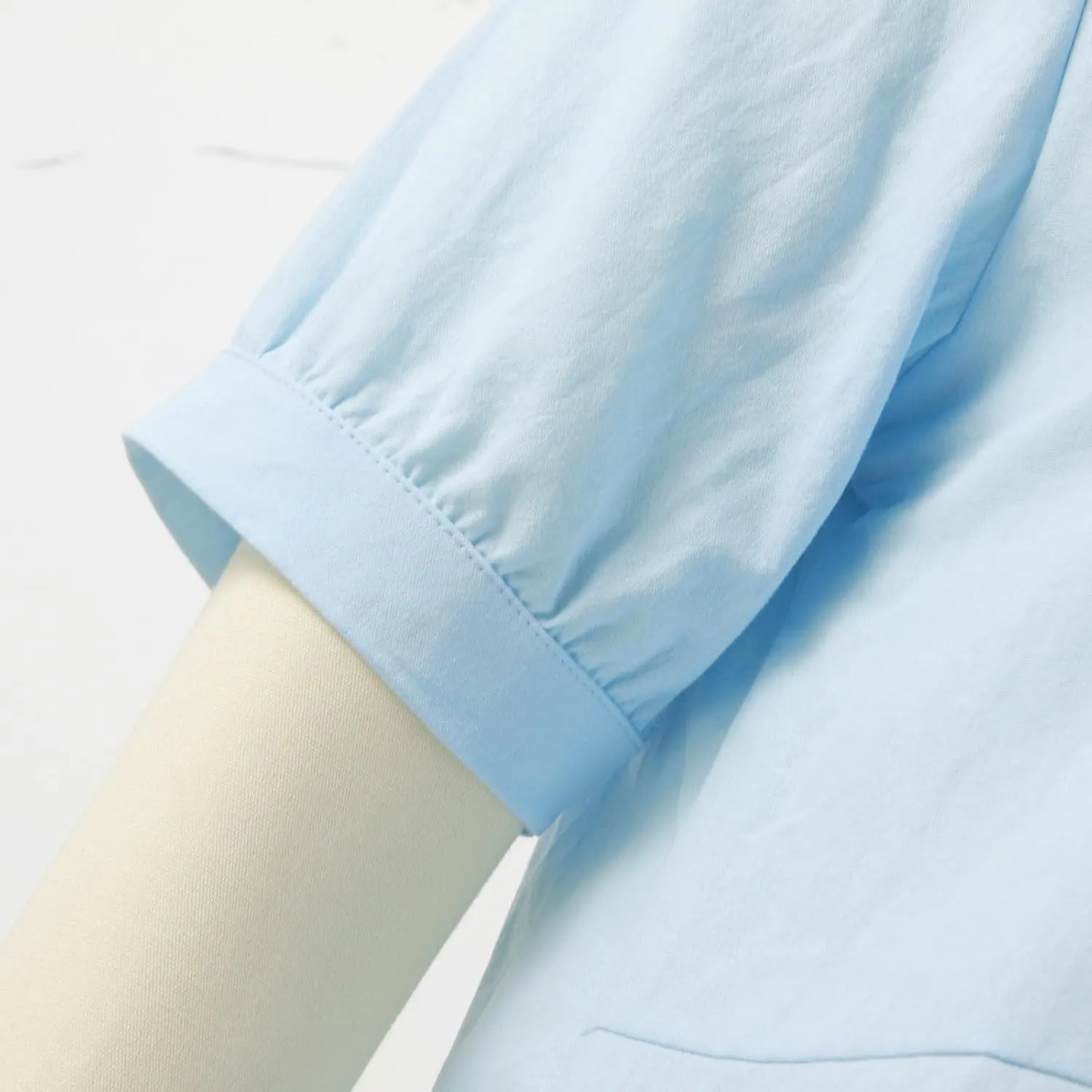 Short Sleeve Linen Shirts for Women Eyelet Summer Tops Casual Loose Blouses Gauze T-Shirts Collar Neck Basic Tee