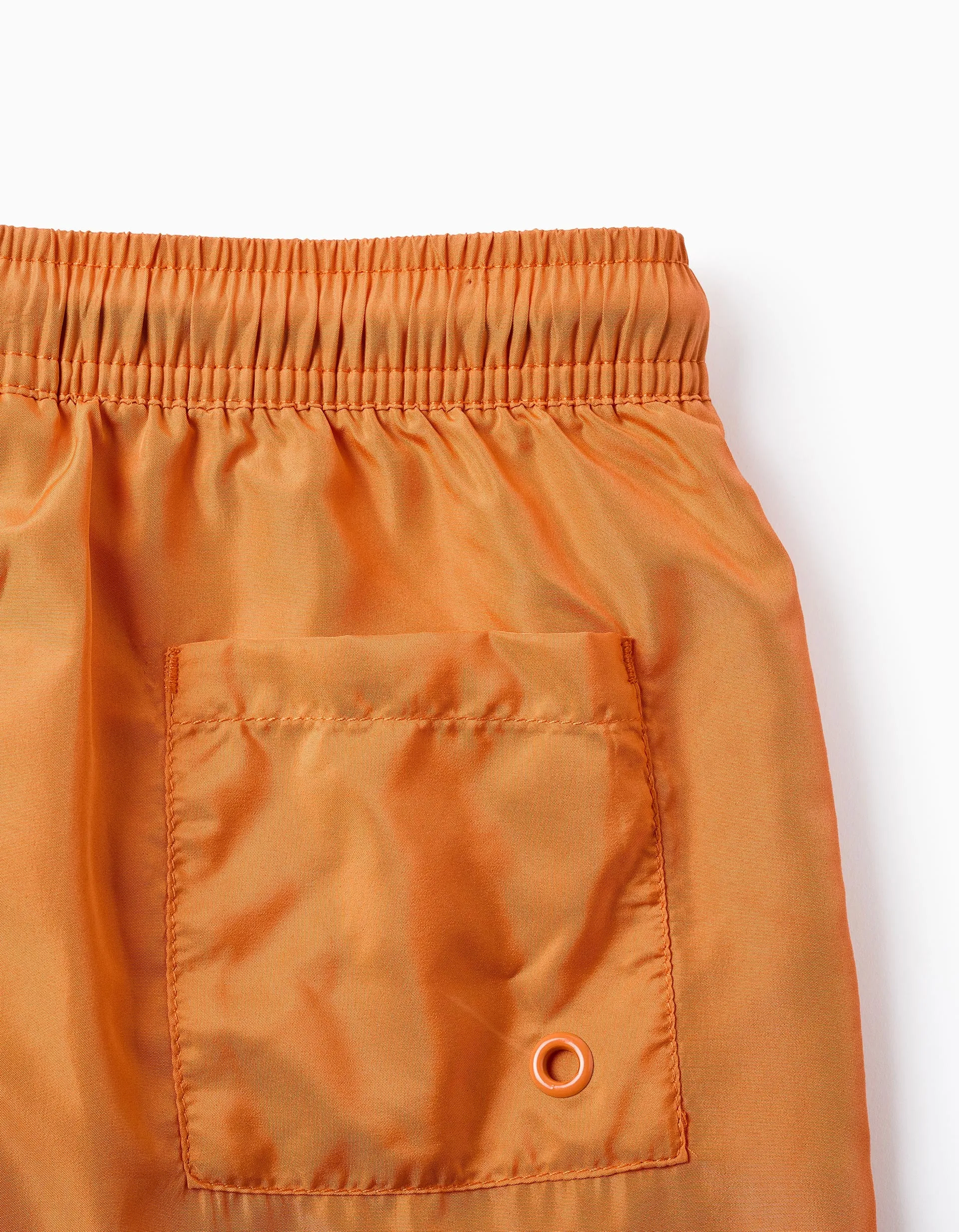 Short Swim Shorts for Boys 'Fast Dry', Orange