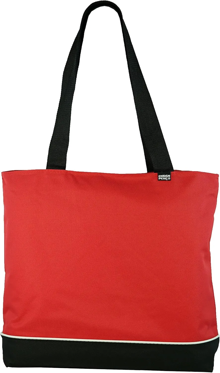 Shoulder Tote Bag with Zipper