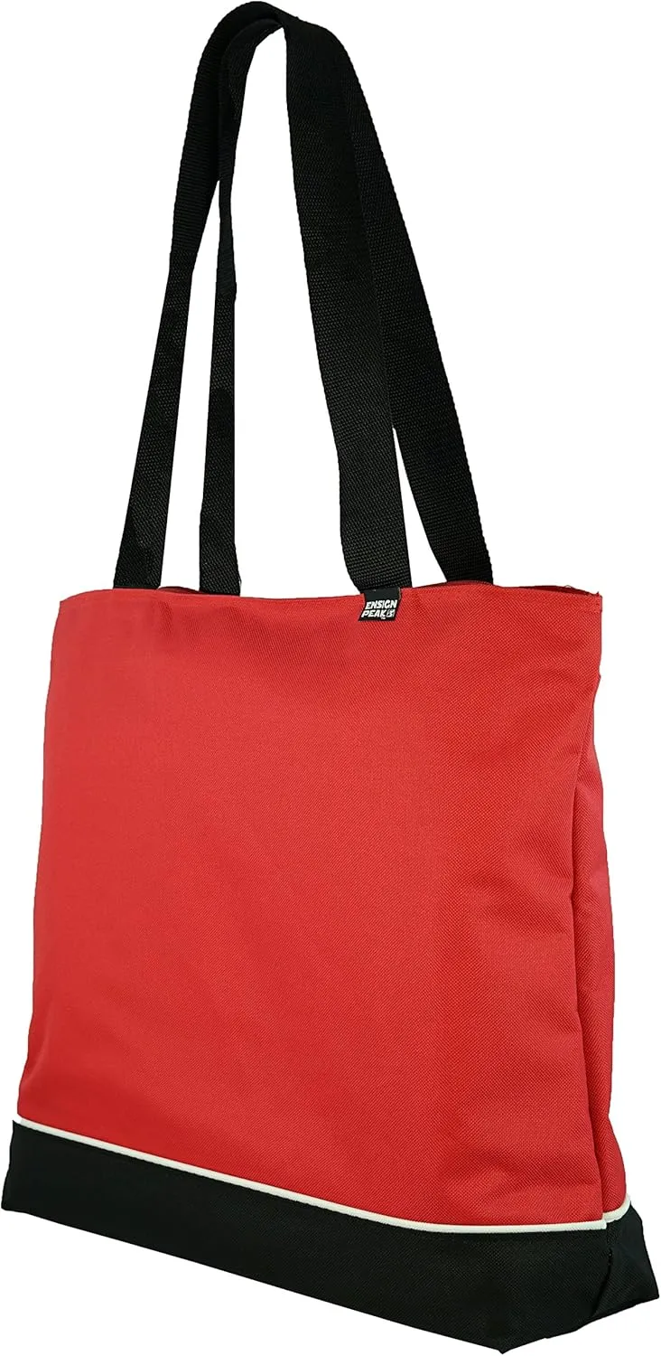 Shoulder Tote Bag with Zipper