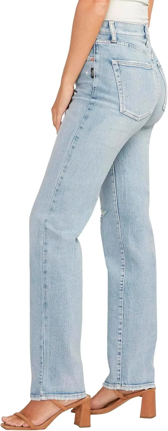 Silver Jeans Co. Women's Highly Desirable High Rise Straight Leg Jeans