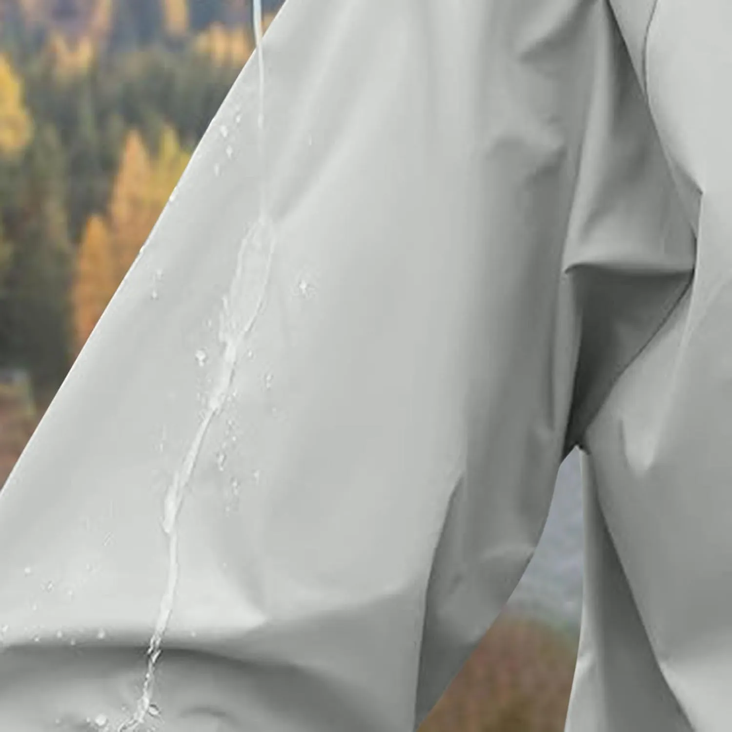 Sinzelimin Women Rain Jacket Lightweight Zip up Long Sleeves Hooded Windbreaker Jackets Raincoat with Pockets and Storage Bag