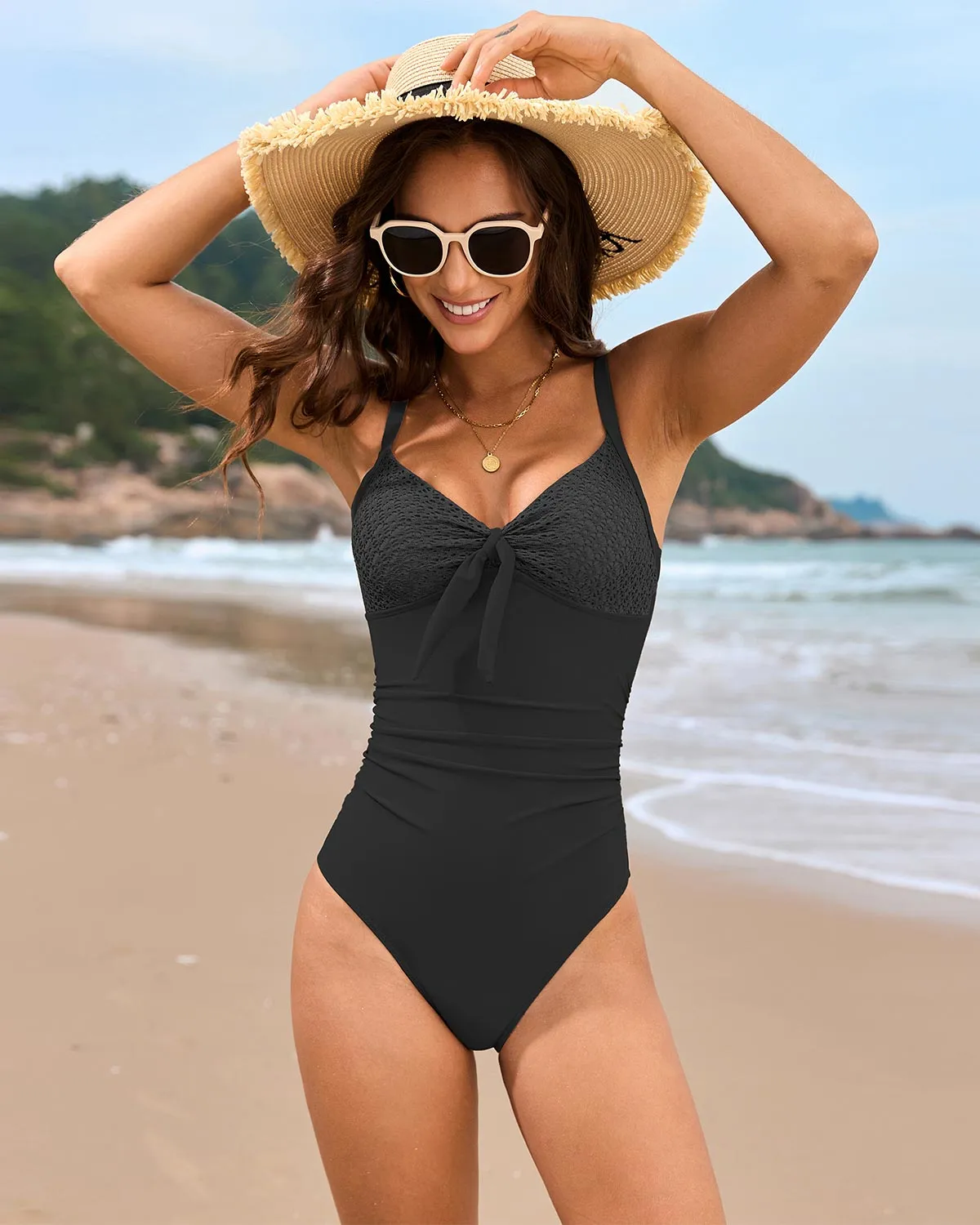 SLIM® Tummy Control Ruched Swimsuit