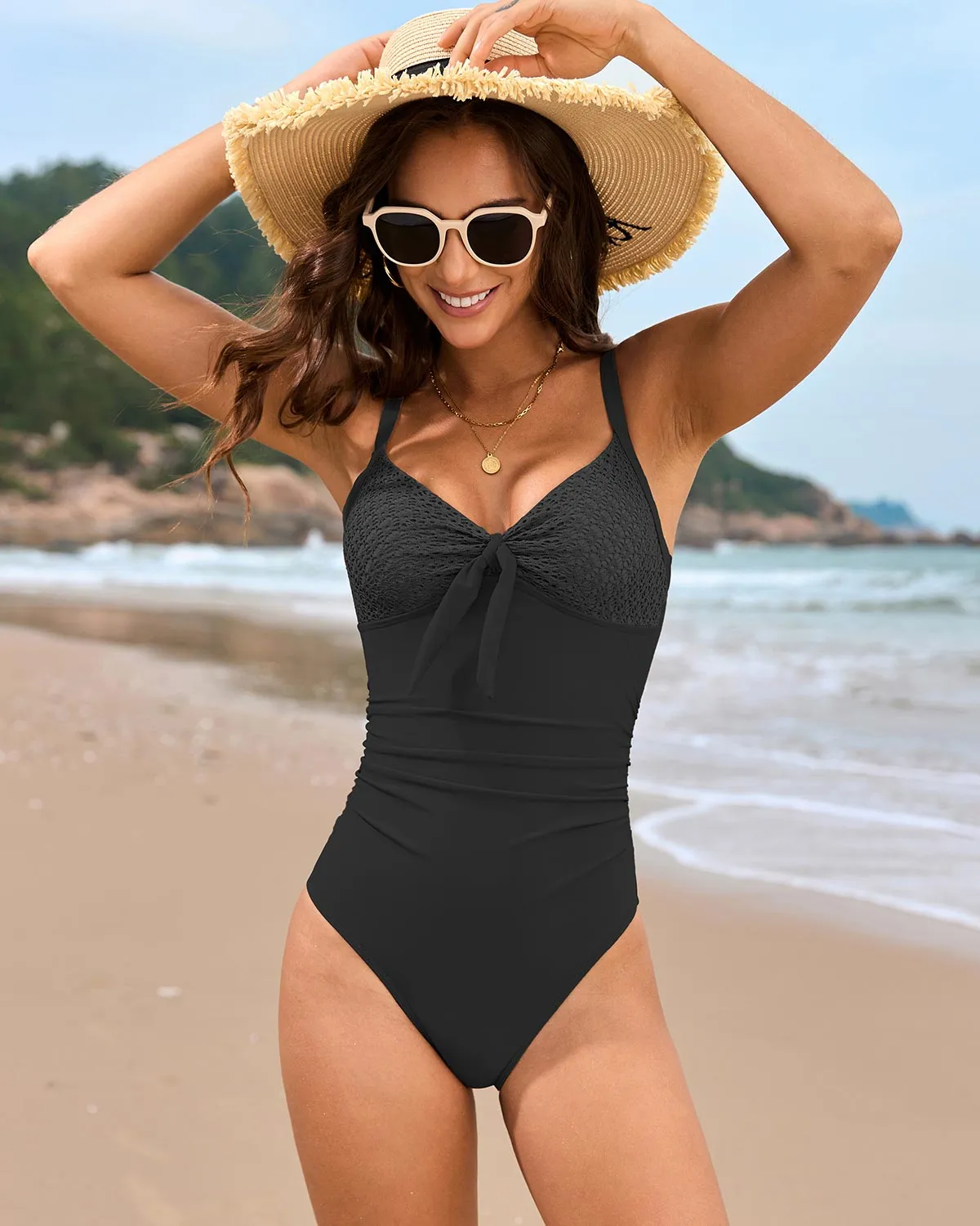 SLIM® Tummy Control Ruched Swimsuit