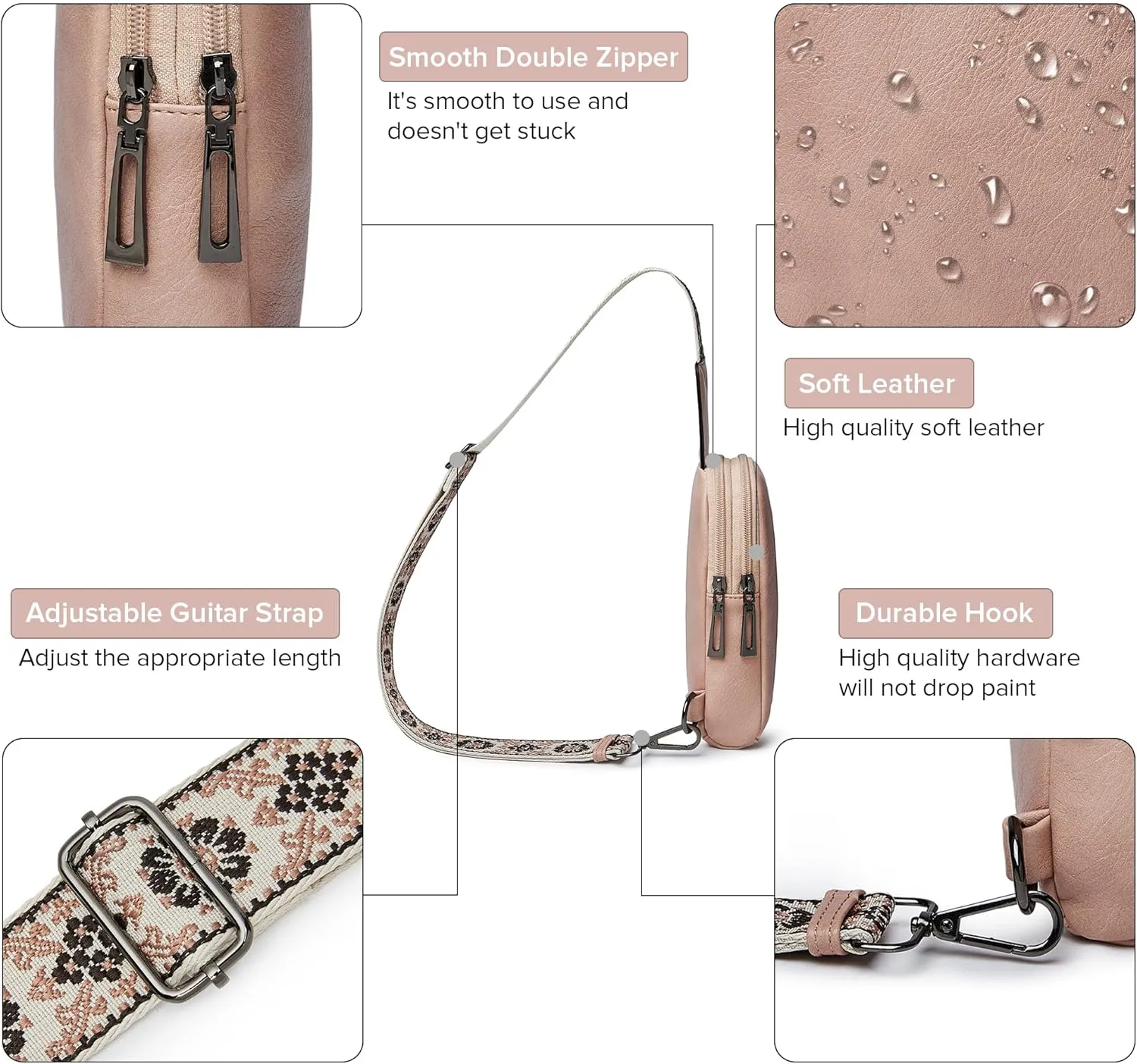 Sling Bag for Women - Crossbody & Fanny Pack for Shopping Travel