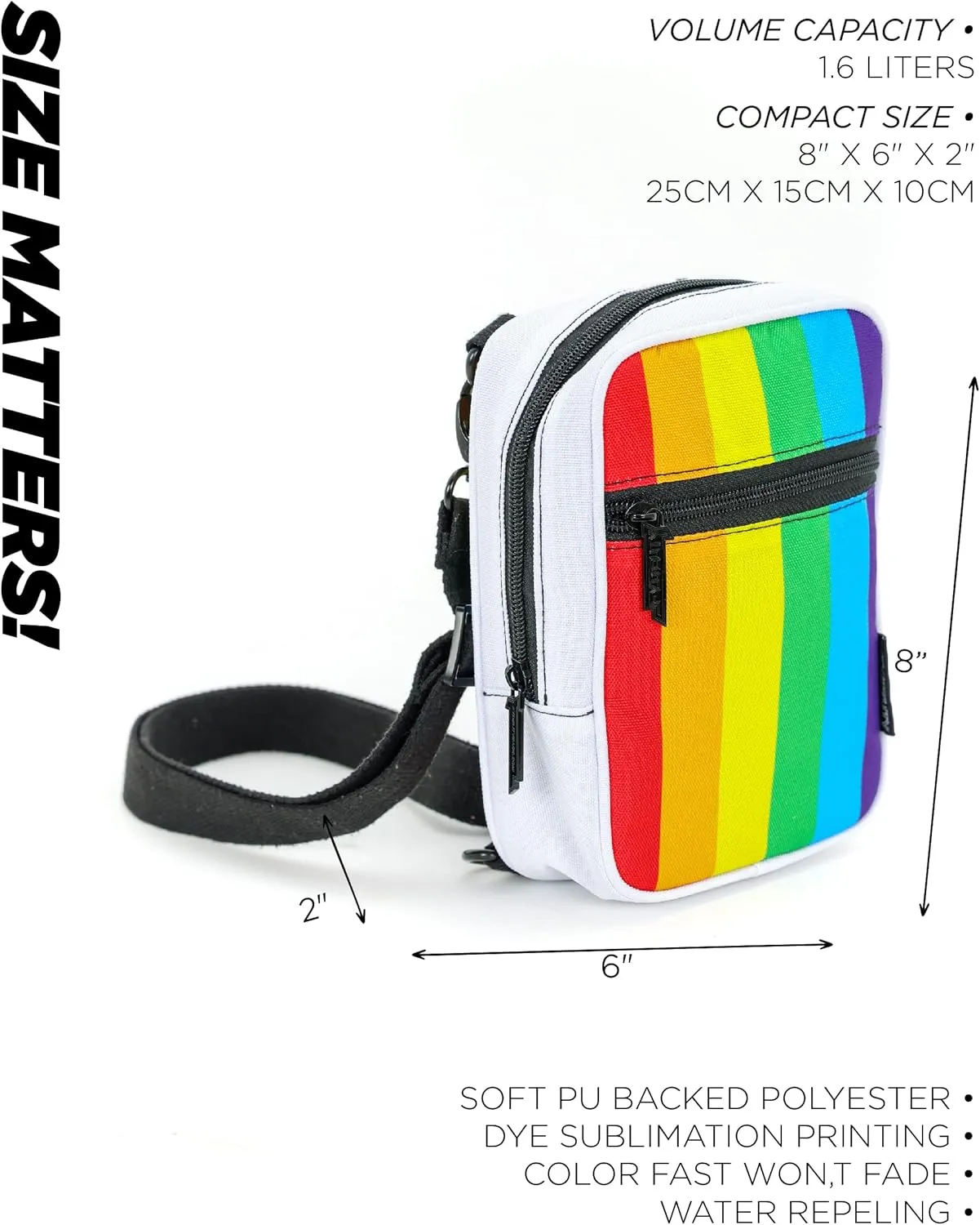 Small Crossbody Bag for Men & Women - Over the Shoulder Bag Sling Checkered Crossbody Bags Festival Concert Bag