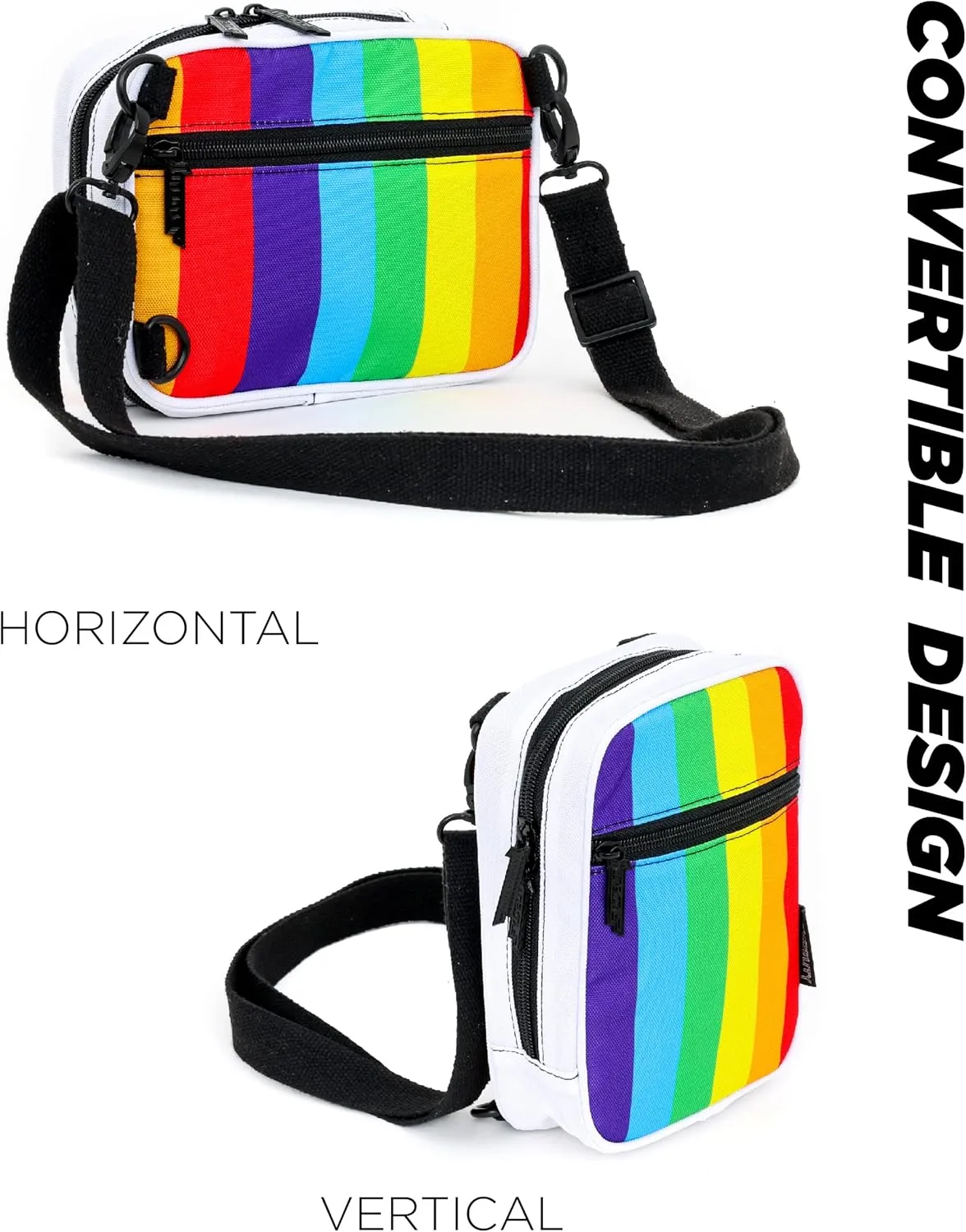 Small Crossbody Bag for Men & Women - Over the Shoulder Bag Sling Checkered Crossbody Bags Festival Concert Bag