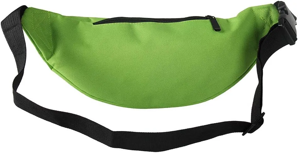 Smile Fish Neon Retro 80s Fanny Pack Waist Bag Festival Theme Party Vintage 80s Party Women/Men Neon Green
