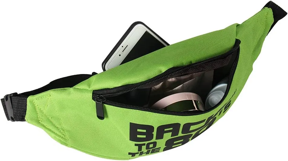 Smile Fish Neon Retro 80s Fanny Pack Waist Bag Festival Theme Party Vintage 80s Party Women/Men Neon Green