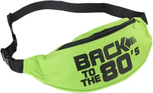 Smile Fish Neon Retro 80s Fanny Pack Waist Bag Festival Theme Party Vintage 80s Party Women/Men Neon Green