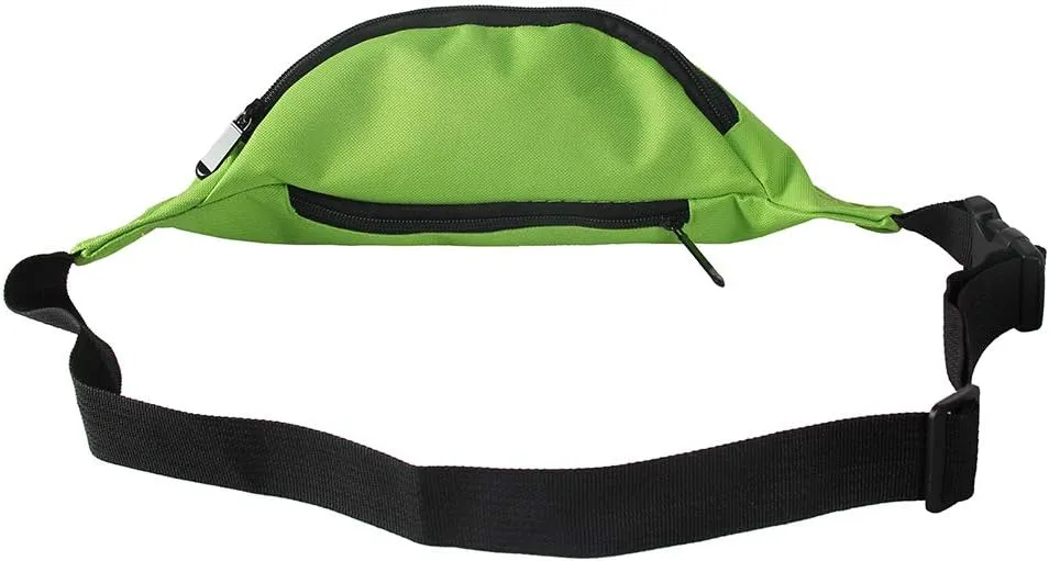 Smile Fish Neon Retro 80s Fanny Pack Waist Bag Festival Theme Party Vintage 80s Party Women/Men Neon Green