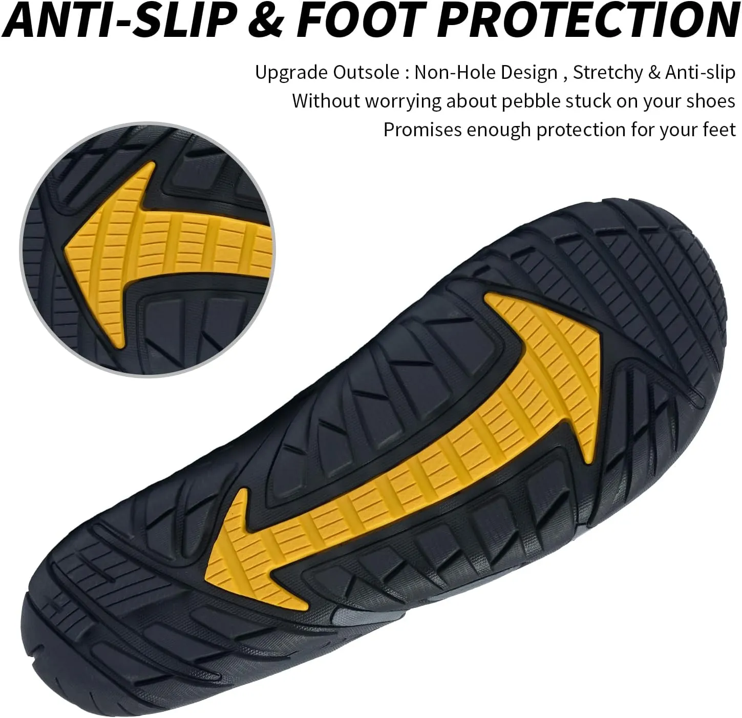 SOBASO Water Shoes Men Hiking Quick Dry Aqua Barefoot Swim Beach Shoes for Pool Hike Surf Sport Yoga Diving Sailing Travel Adult Unisex
