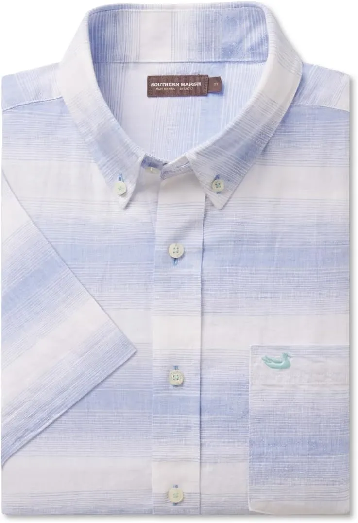 Southern Marsh The Richard Shirt - Linen Lines