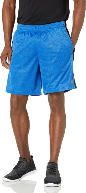 Southpole Men's Athletic Gym Mesh Shorts with Pockets, Lightweight, Quick Dry, Breathable