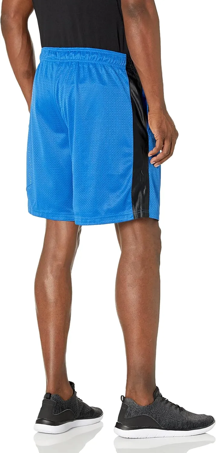 Southpole Men's Athletic Gym Mesh Shorts with Pockets, Lightweight, Quick Dry, Breathable