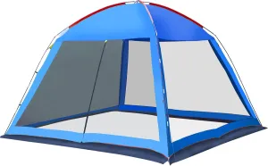 Spacious Screen House Pop Up Screened Camping Tent 10 x 10 Ft 6 Person 12x 12 Ft 8 Persons Waterproof Removable Camping Canopy Camping Tent Screen Event Shelter Gazebos for Patios