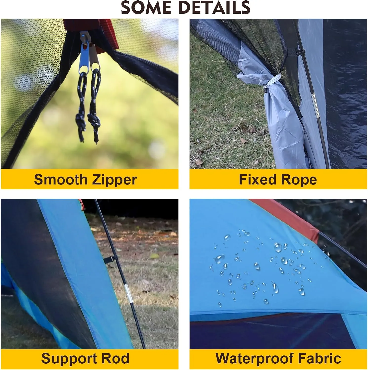 Spacious Screen House Pop Up Screened Camping Tent 10 x 10 Ft 6 Person 12x 12 Ft 8 Persons Waterproof Removable Camping Canopy Camping Tent Screen Event Shelter Gazebos for Patios