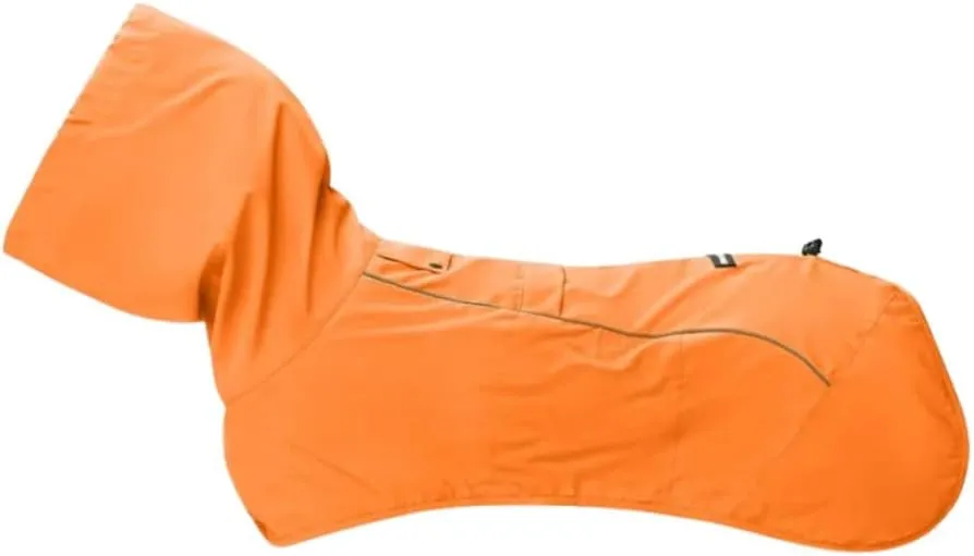 Spark Paws Dog Raincoat, Waterproof Windproof Rain Jacket, for Small Medium Large Extra Large Dogs, Reflective Breathable Full-Body Coverage Dry Suit - Orange - M