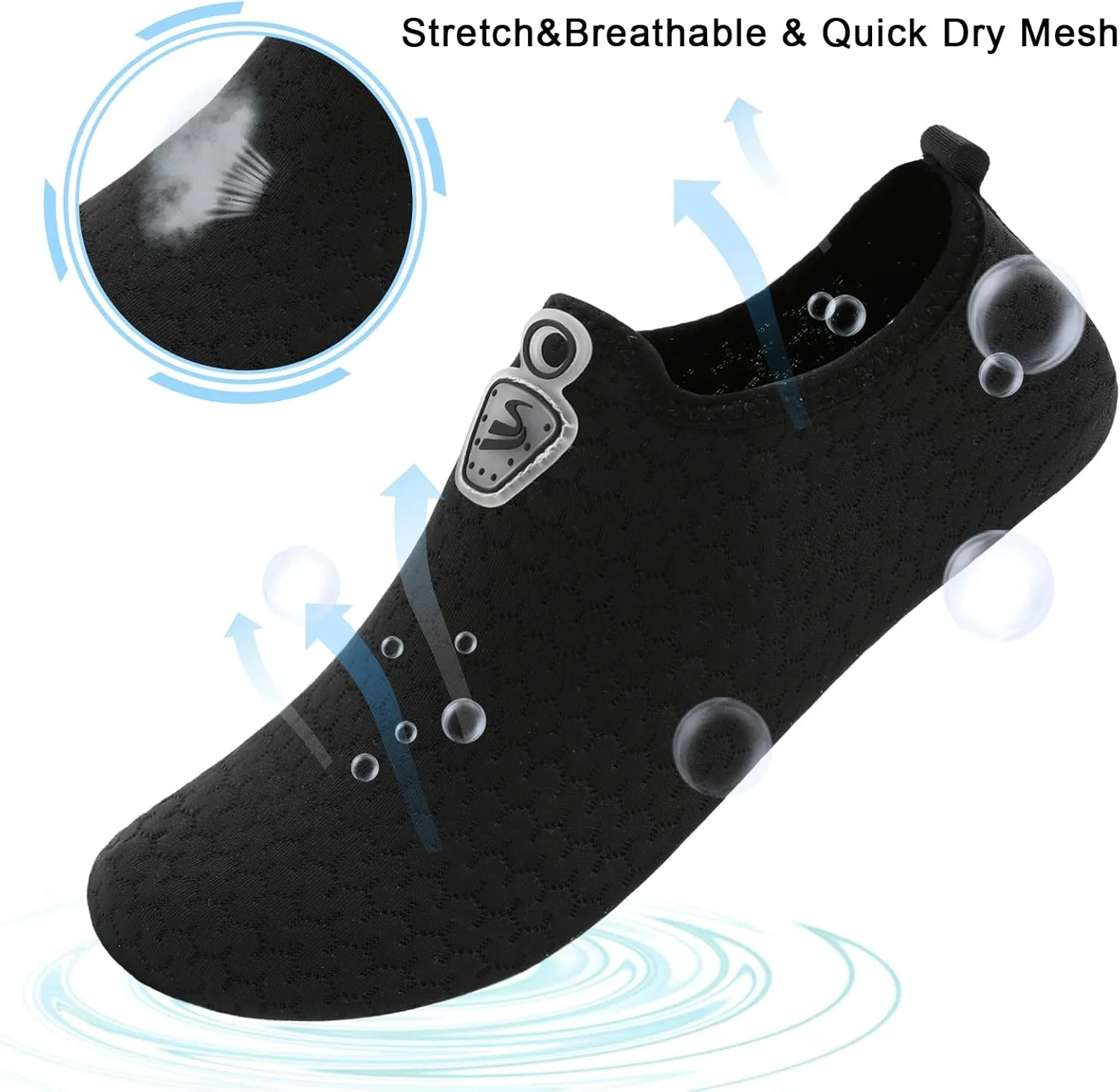 Spesoul Water Shoes for Women Men Quick Dry Aqua Socks Water Sneakers Outdoor Beach Swim Shoes