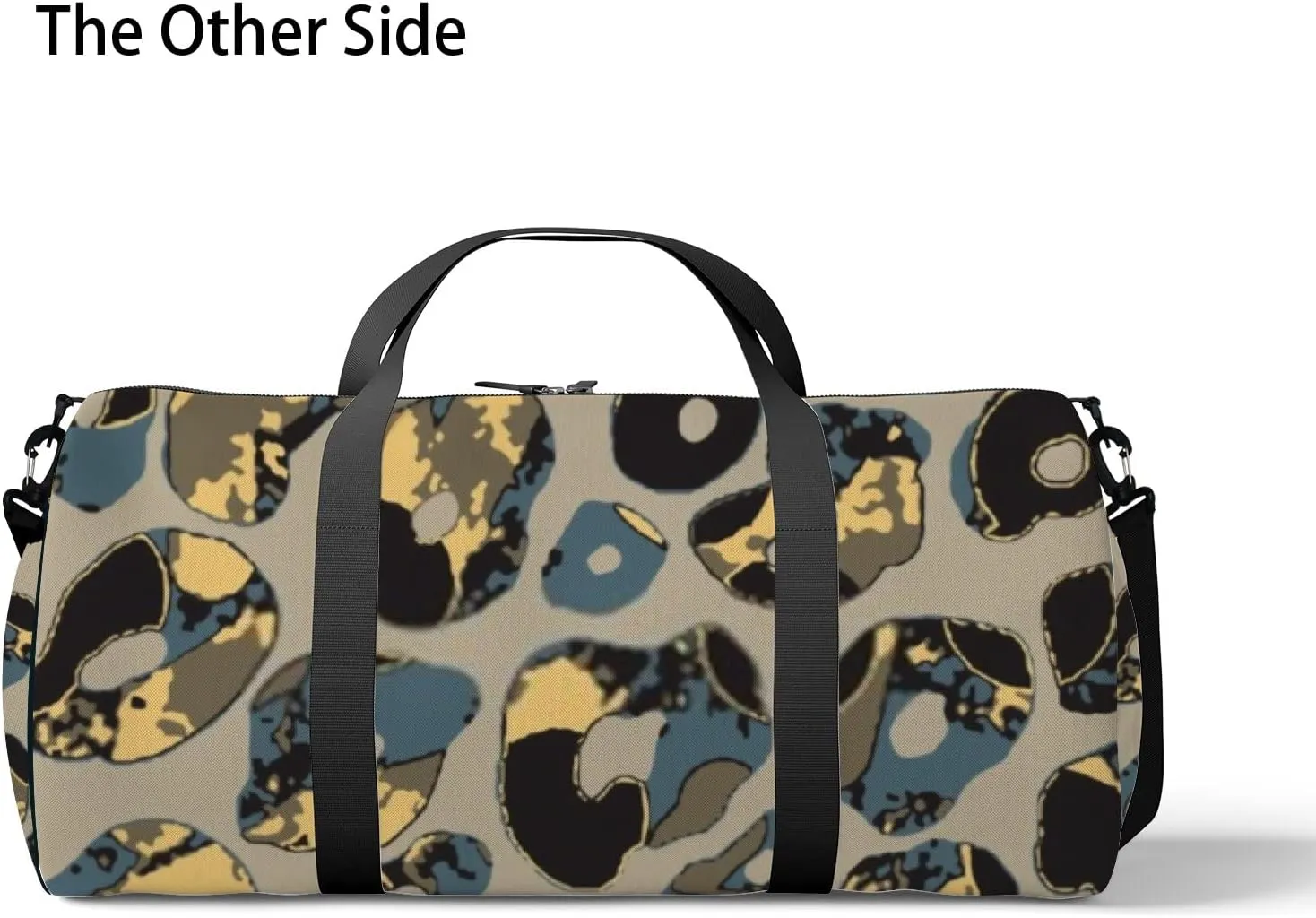 Sports Gym Bag for Women and Men Waterproof Abstract Animal Skin Pattern Duffel Bag Lightweight Carryon Traveling Boarding Gripsack