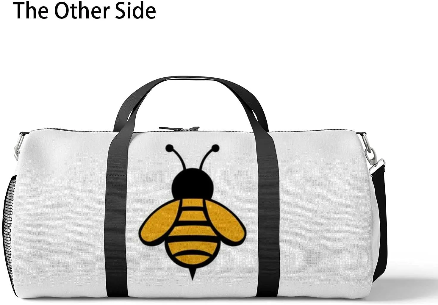 Sports Gym Bag for Women and Men Waterproof Bee Animal Honey Flying Duffel Bag Lightweight Carryon Traveling Boarding Gripsack