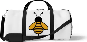 Sports Gym Bag for Women and Men Waterproof Bee Animal Honey Flying Duffel Bag Lightweight Carryon Traveling Boarding Gripsack