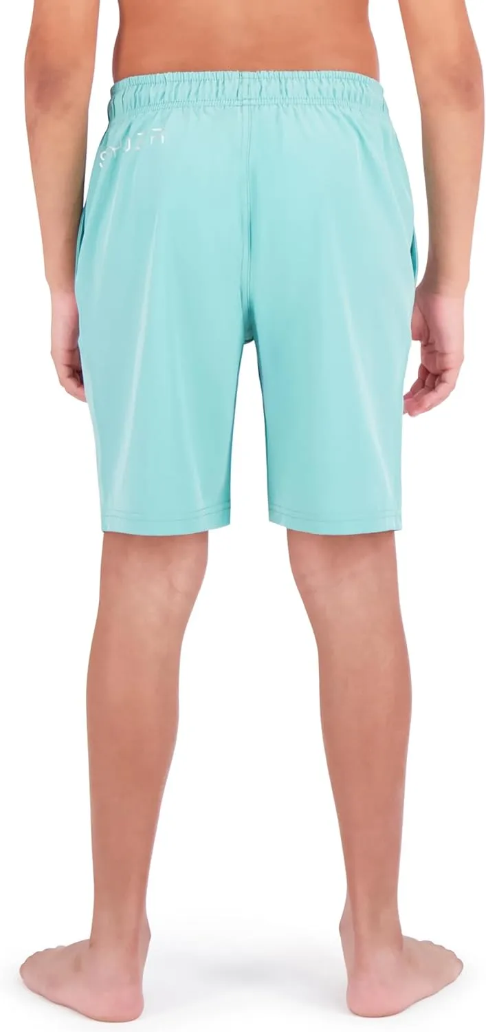 Spyder Boys' Swim Trunk Volley Shorts– Quick-Dry, UPF 30 , 4-Way Stretch, Brief Liner, Pockets